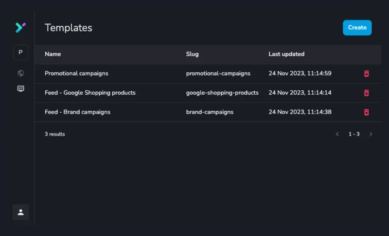 Design your landing page template and generate individualized instances by providing specific information for each landing: